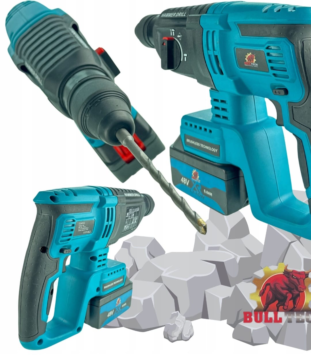 BOXER® 6-ühes akutoitega elektritööriistade komplekt | 36V | 3×5.0Ah akud | puur, haamer, lihvija, mutrivõti, kettsaag ja oksalõikur
