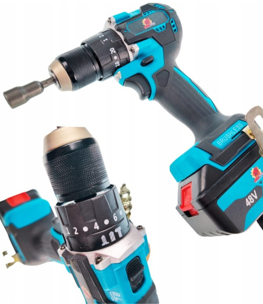 BOXER® 6-ühes akutoitega elektritööriistade komplekt | 36V | 3×5.0Ah akud | puur, haamer, lihvija, mutrivõti, kettsaag ja oksalõikur