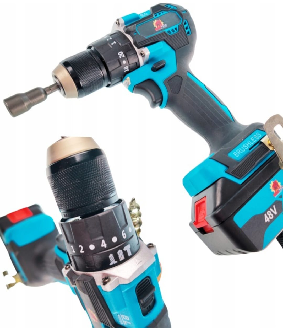 BOXER® 6-ühes akutoitega elektritööriistade komplekt | 36V | 3×5.0Ah akud | puur, haamer, lihvija, mutrivõti, kettsaag ja oksalõikur