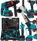 BOXER® 6-ühes akutoitega elektritööriistade komplekt | 36V | 3×5.0Ah akud | puur, haamer, lihvija, mutrivõti, kettsaag ja oksalõikur