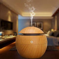 Mini Wood-Effect Humidifier & Aroma Diffuser with LED Ambient Light (VB4)