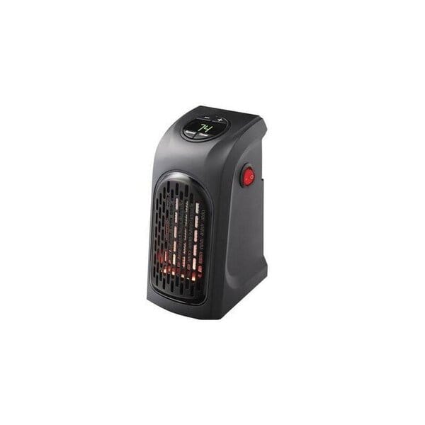 Mini Plug-In Electric Fan Heater with Digital Temperature Display & Remote Control (VB4)