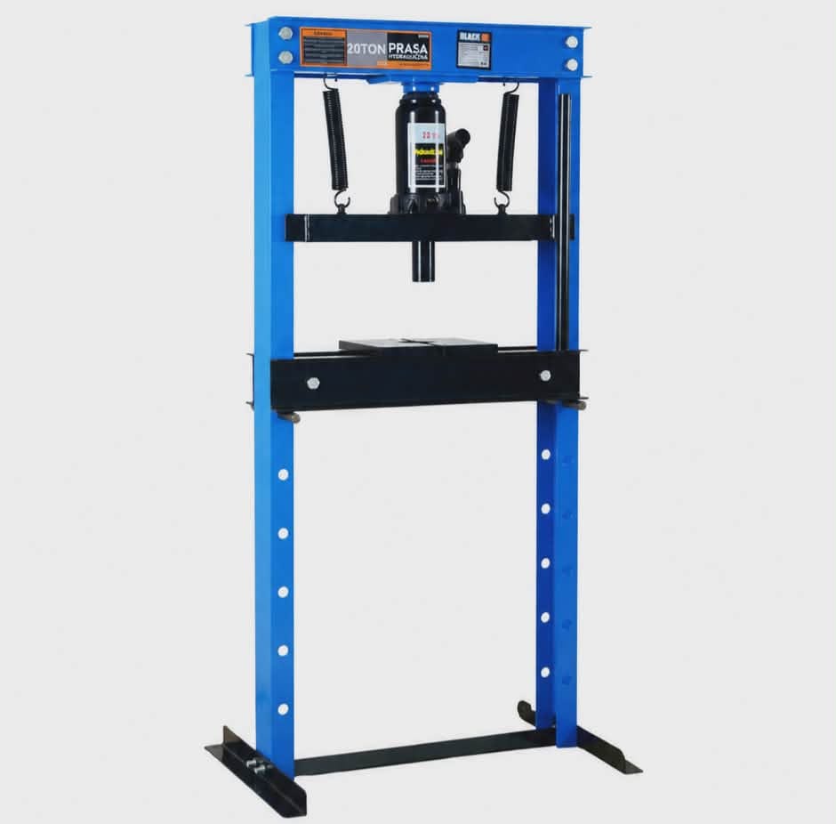 20T Hydraulic Workshop Press | Heavy-Duty 20 Ton Garage Press with Accessories (D45)