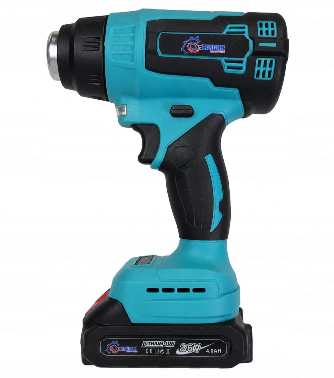 RANGERZ RS-2569A juhtmeta kuumaõhupuhur 900 W 36 V 550 °C 2 aku ja kohvriga RS-2569B
