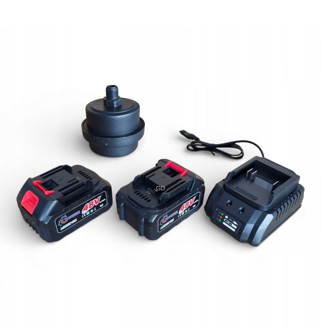 RANGERZ juhtmevaba õlivaba õhukompressor 1,5 l 48 V 8 bar kahe 5,0 Ah akuga RS-1358