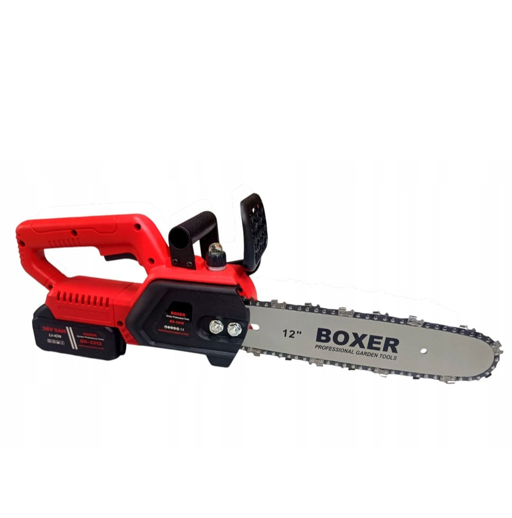 BOXER BX-3312 Cordless Chainsaw 12" 36V 6Ah Brushless – 2 Batteries + Case