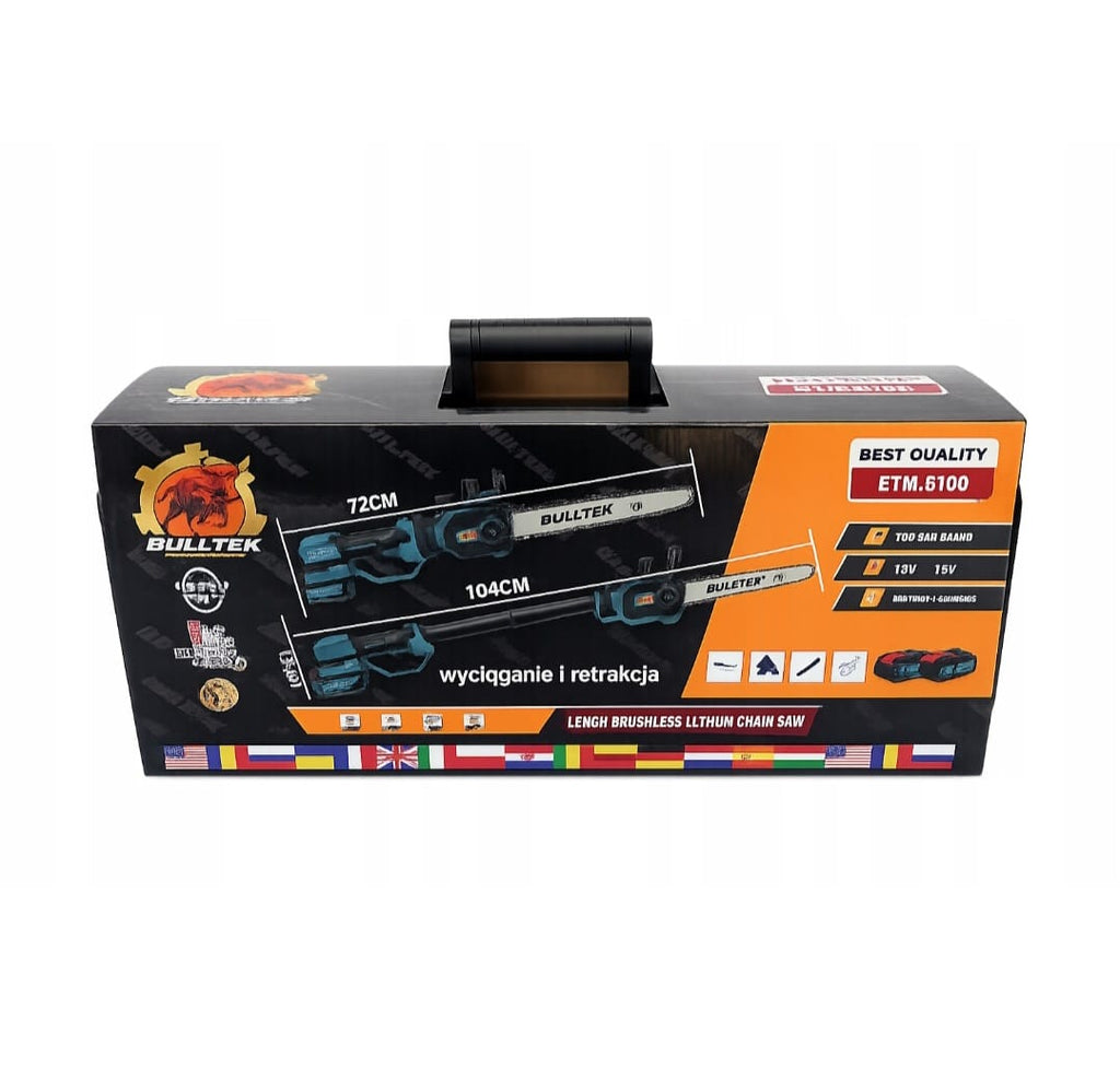 Teleskoopiline kettsaag 12" juhtmeta 2x48v 5AH (C18)