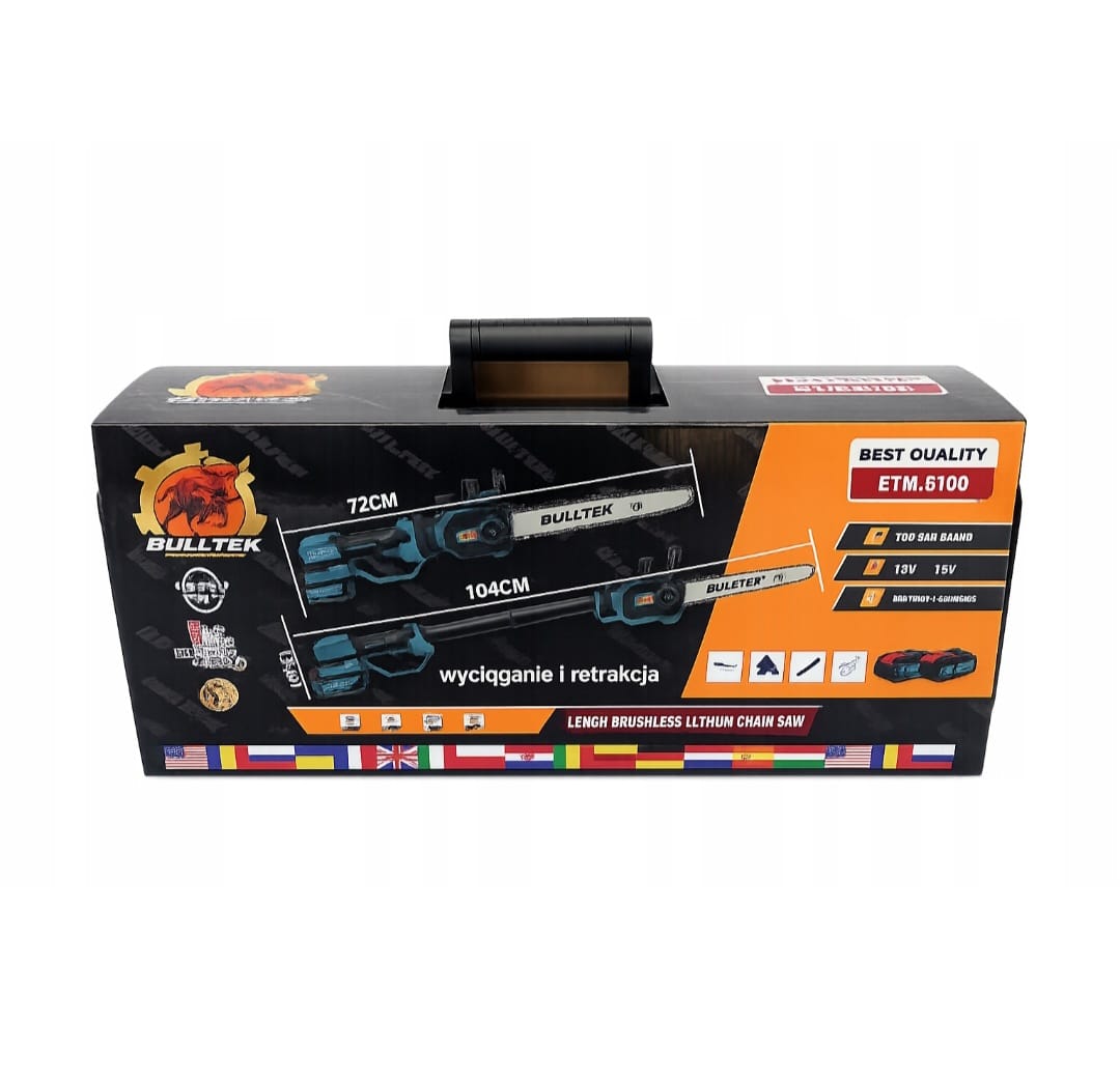 Teleskoopiline kettsaag 12" juhtmeta 2x48v 5AH (C18)