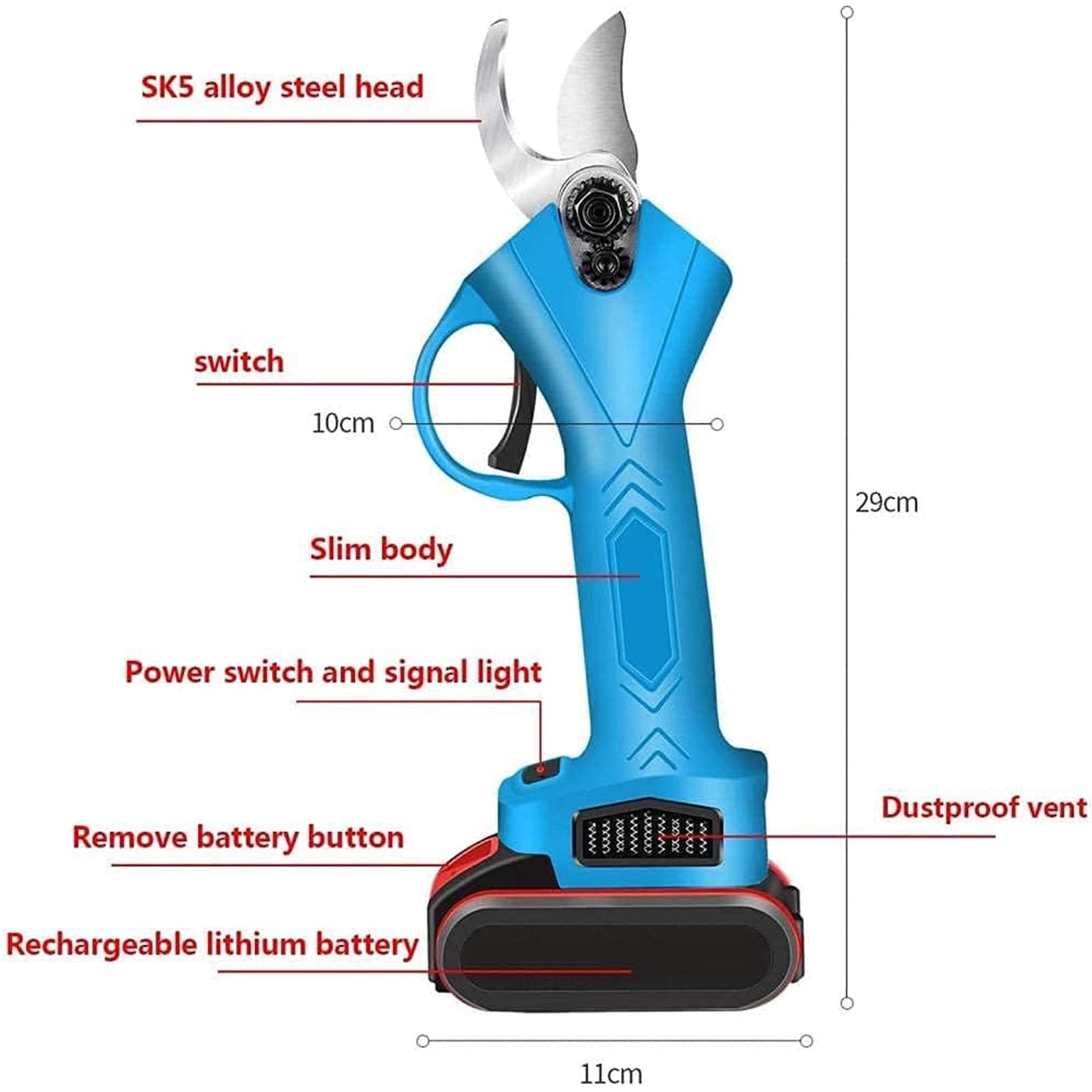 MEISTER juhtmeta harjadeta oksakäärid 1500 W MS-109