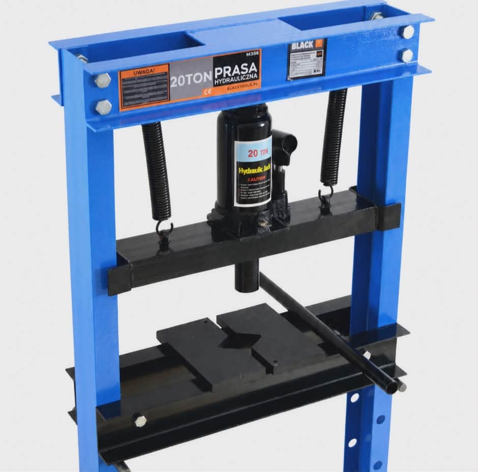 20T Hydraulic Workshop Press | Heavy-Duty 20 Ton Garage Press with Accessories (D45)