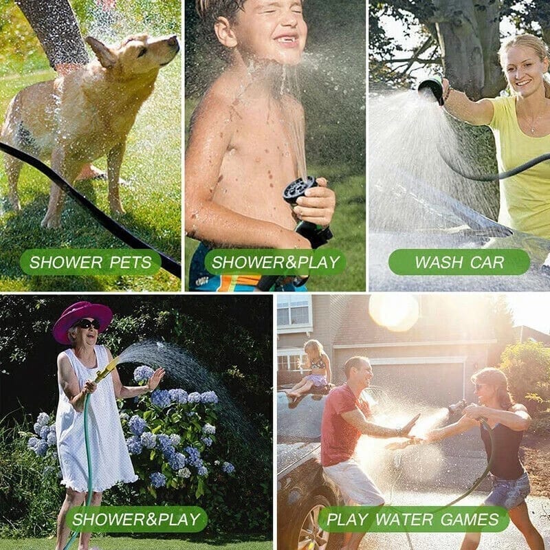 Magic Hose 7.5M Expandable Garden Hose with 7-Mode Spray Gun (VA4)