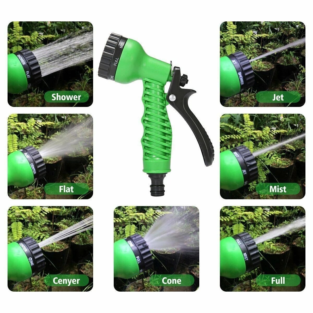 Magic Hose 7.5M Expandable Garden Hose with 7-Mode Spray Gun (VA4)