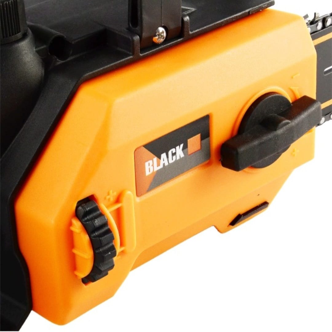 BLACK 53743 Cordless Chainsaw 21V 12" 30cm Brushless – 2× 4.0Ah Batteries