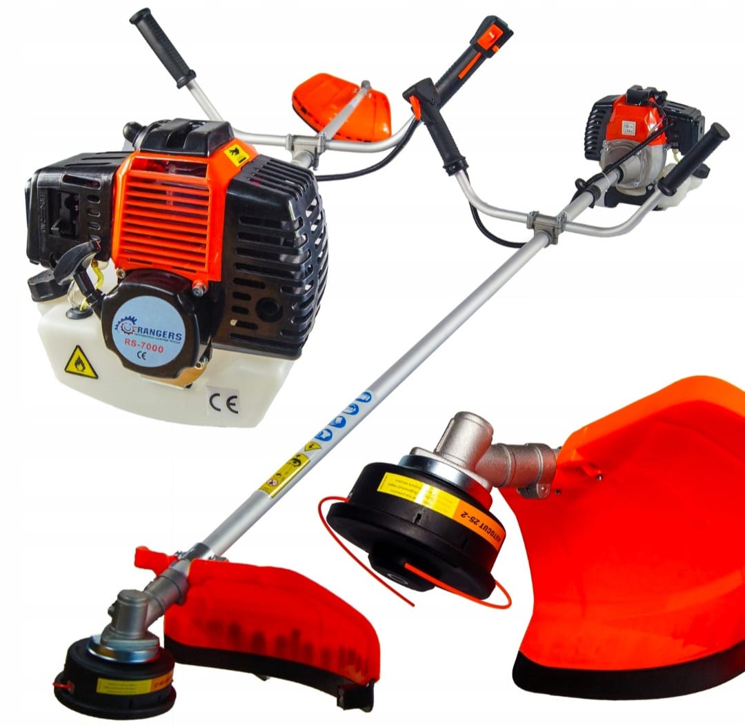 RANGERS RS-7000 bensiinimootoriga võsalõikur 52 cc 6.1 HP | Murutrimmer tera ja rakmetega