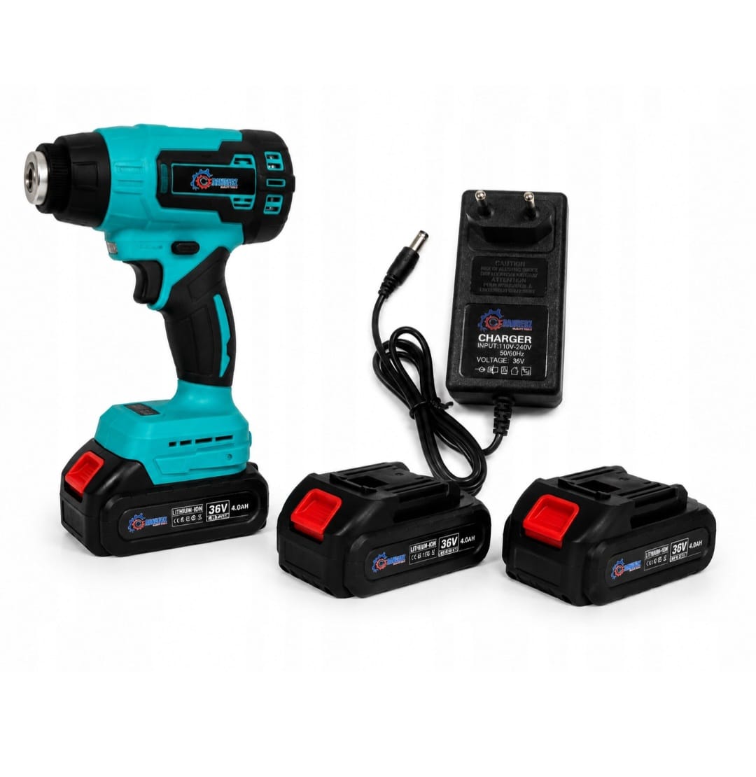RANGERZ RS-2569A juhtmeta kuumaõhupuhur 900 W 36 V 550 °C 2 aku ja kohvriga RS-2569B