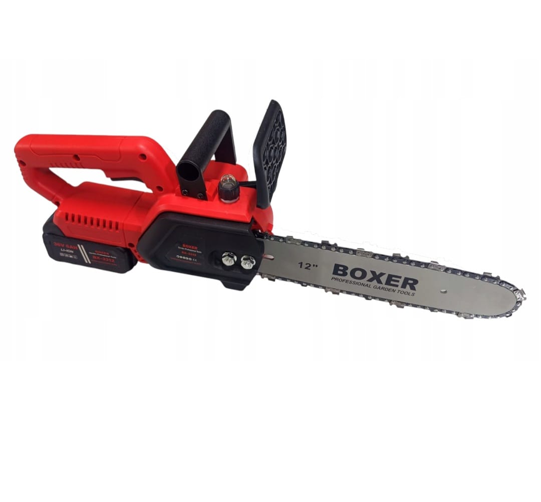 BOXER BX-3312 Cordless Chainsaw 12" 36V 6Ah Brushless – 2 Batteries + Case