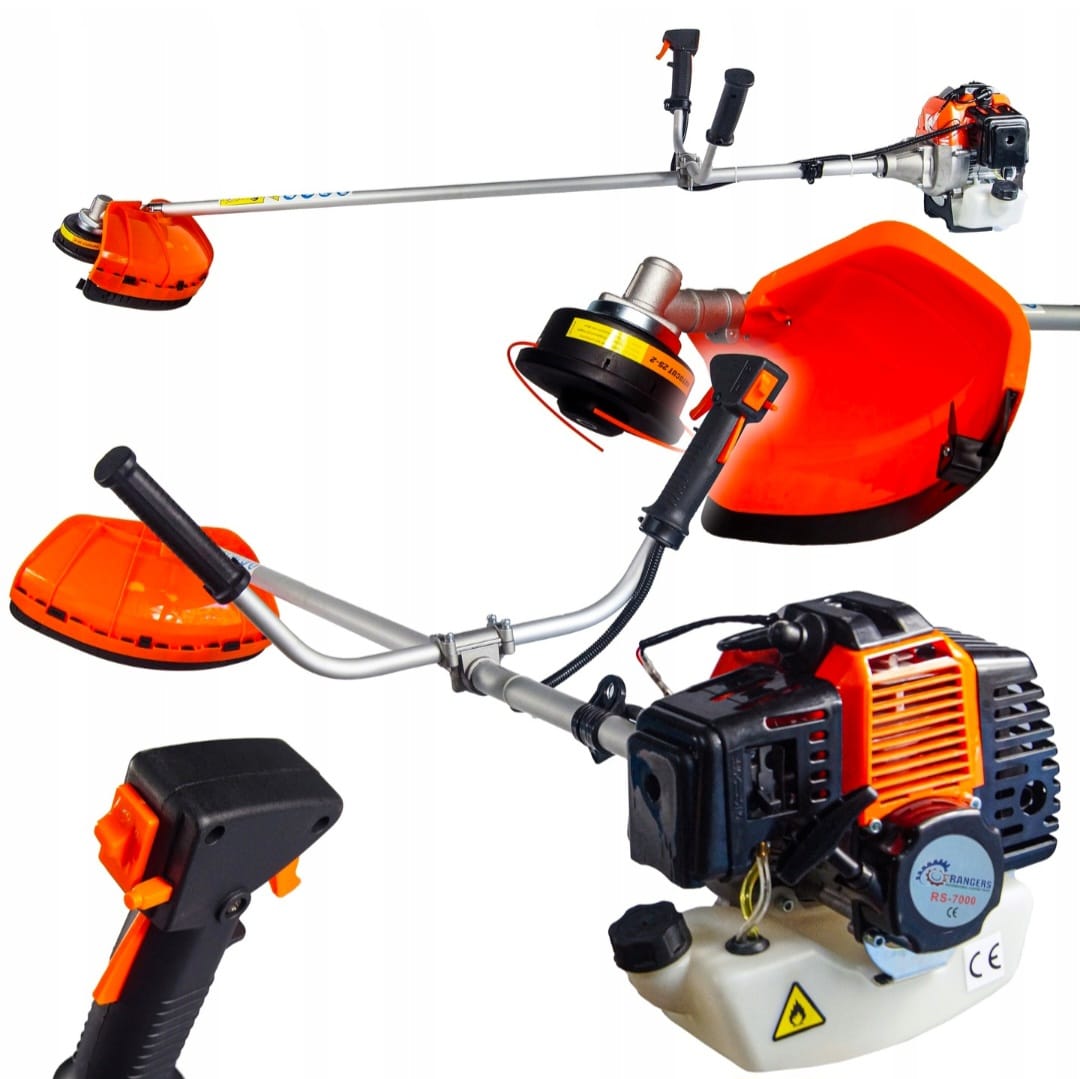 RANGERS RS-7000 bensiinimootoriga võsalõikur 52 cc 6.1 HP | Murutrimmer tera ja rakmetega