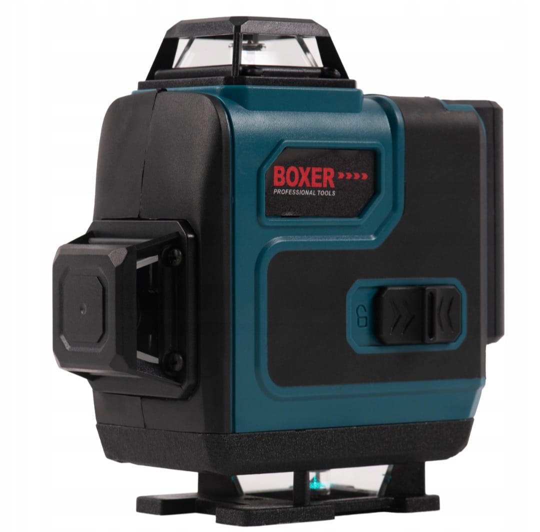 4D Cross Laser Level 16 Lines 360° Green Beam 25m + 2 Batteries, Remote & Case