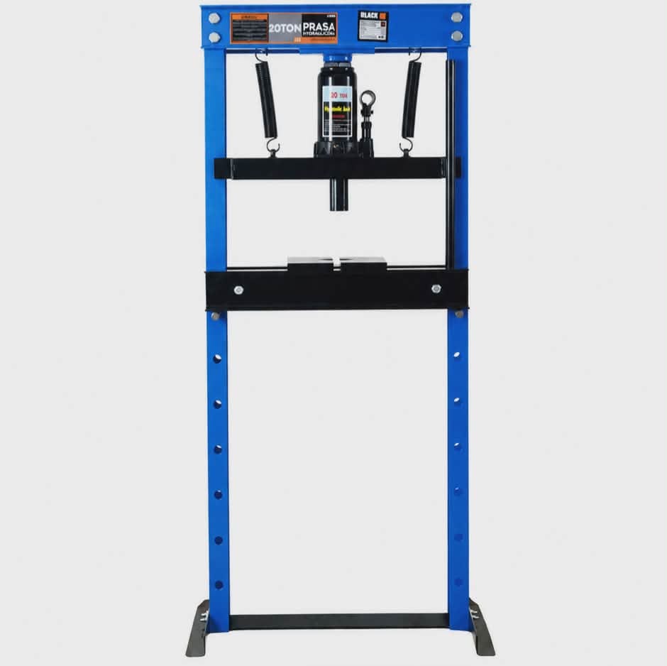 20T Hydraulic Workshop Press | Heavy-Duty 20 Ton Garage Press with Accessories (D45)