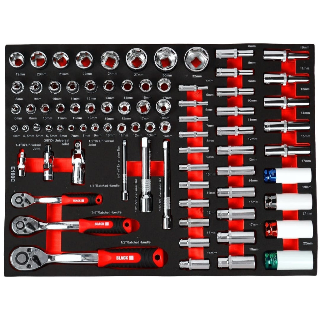 399-Piece Tool Cabinet 10501 | 7 Drawers, Lockable Cabinet and Brakes