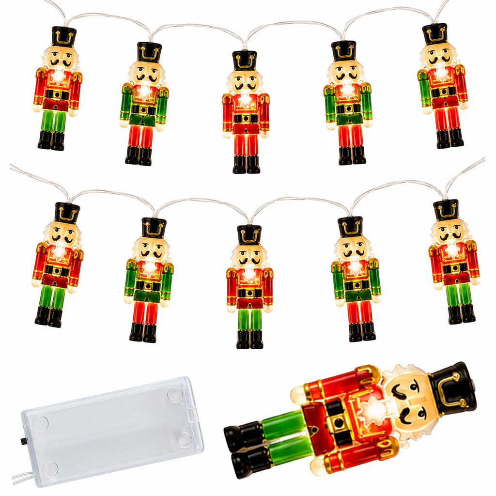 Pähklipureja sõduritega LED-valguskett 10 LED-tulega RC-K-2740
