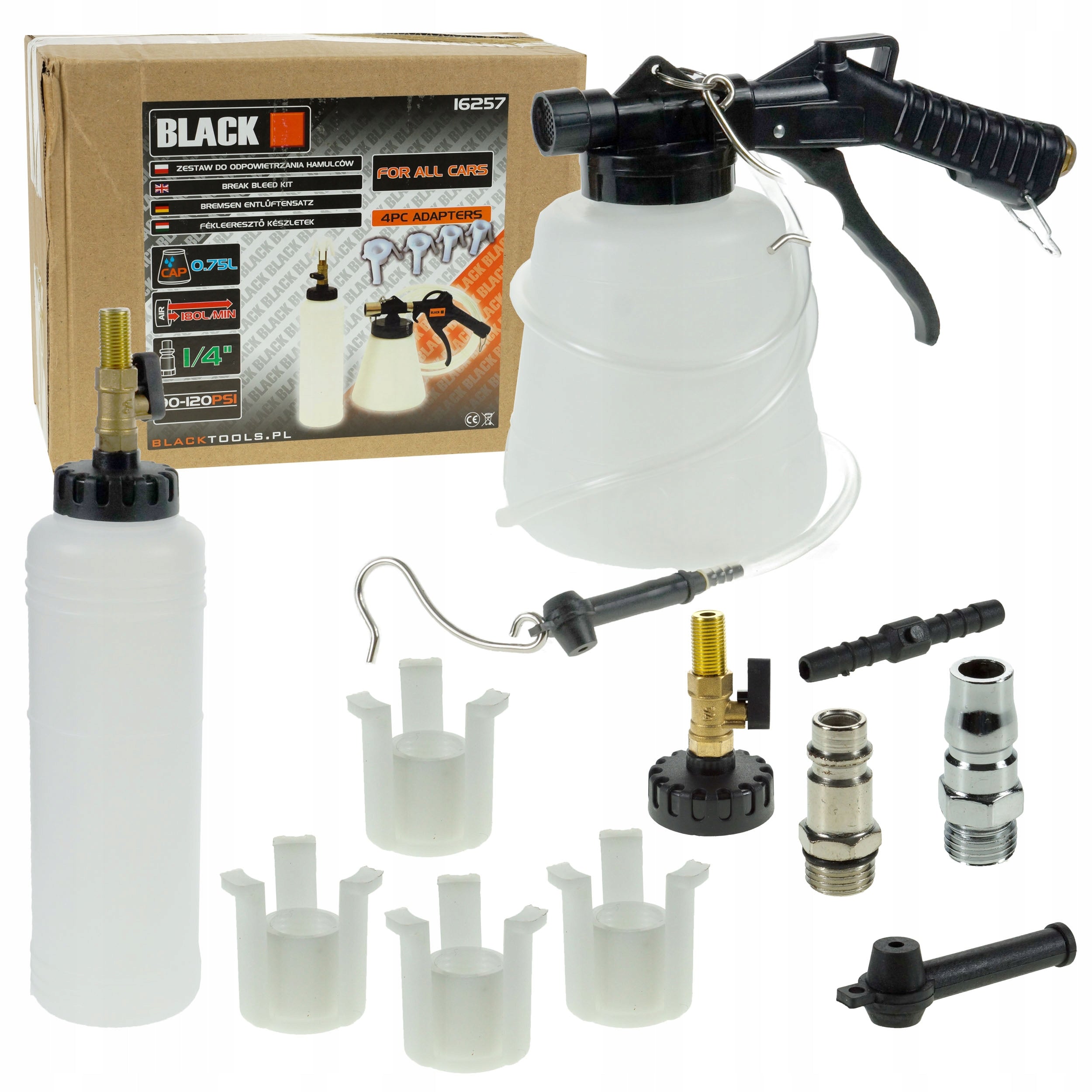 Brake Fluid Bleeding and Replacement Kit, Black