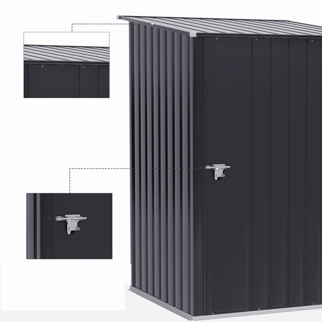 Metal Garden Tool Shed 160x98x103cm