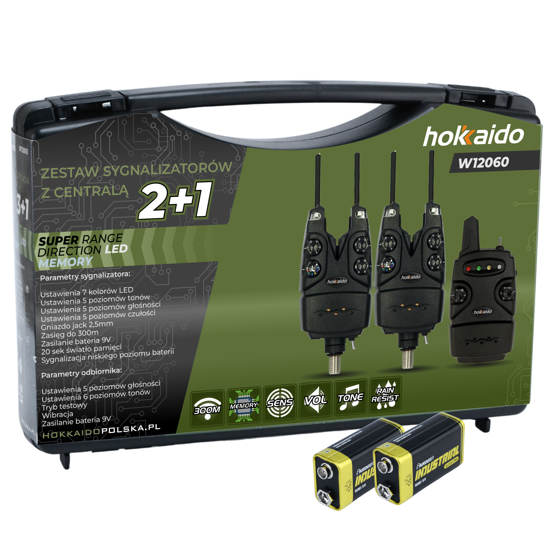 Hokkaido kalastusandurite komplekt 2+1 Bus Bar juhtseadmega + BAT RGB