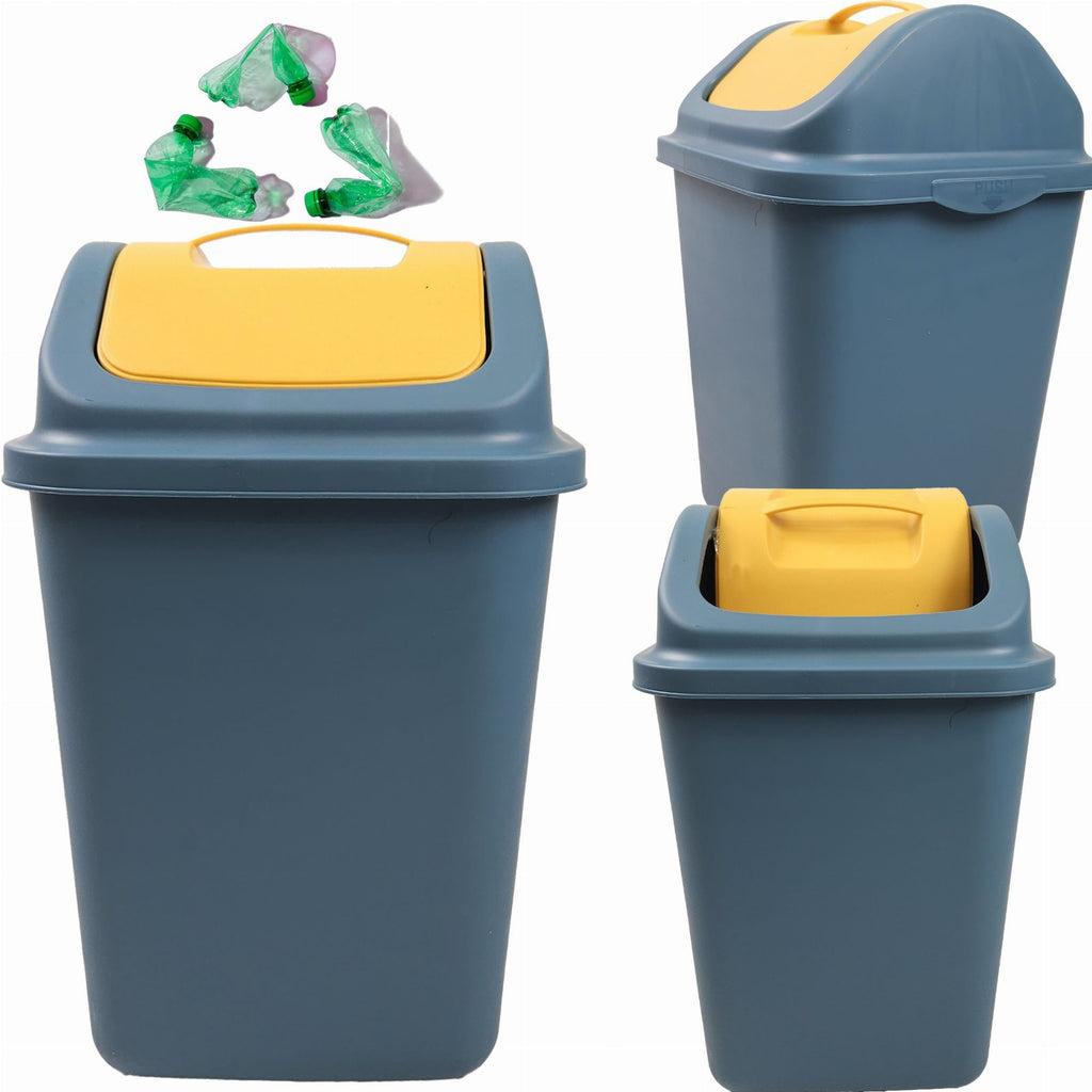 Plastic Waste Bin with Swing Lid 10 L