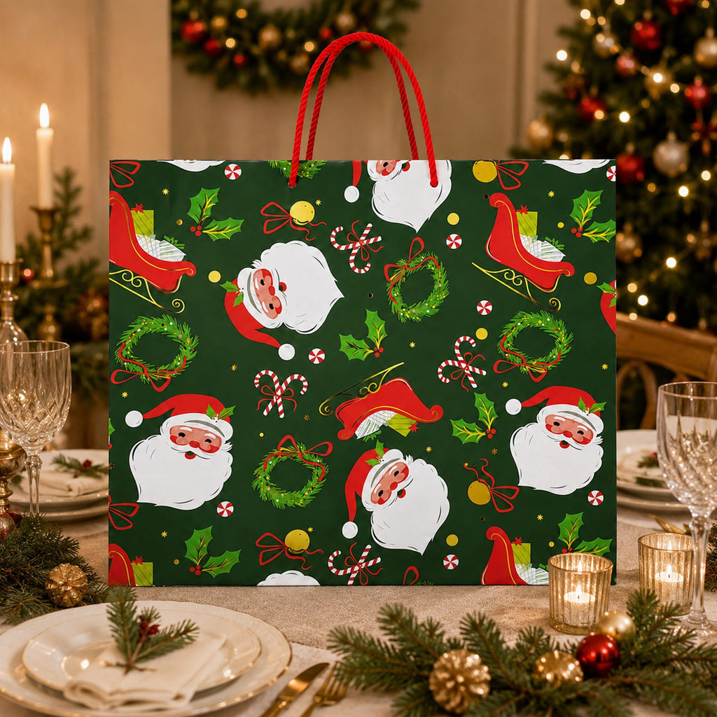 Christmas Gift Bag for Santa Presents under the Tree