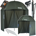 Waterproof Hokkaido Fishing Umbrella Tent 250cm (2.5m) with 3/4 Sides