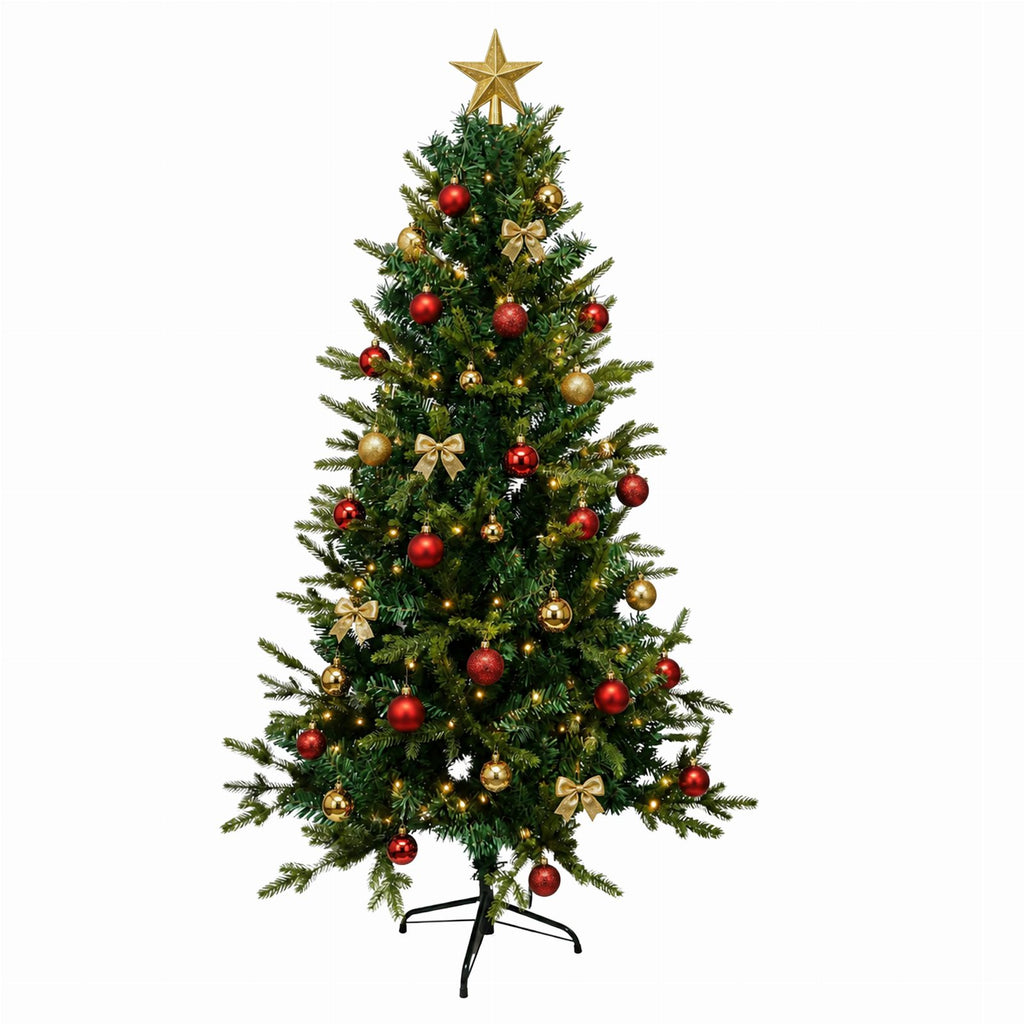 Premium kunstlik jõulukuusk 220 cm roheline alusega RC-K-2767