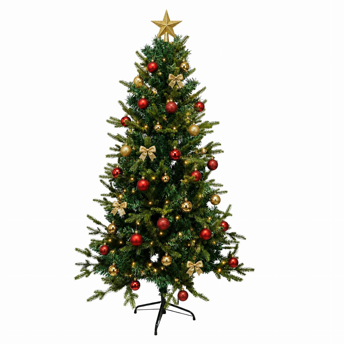 Premium kunstlik jõulukuusk 220 cm roheline alusega RC-K-2767