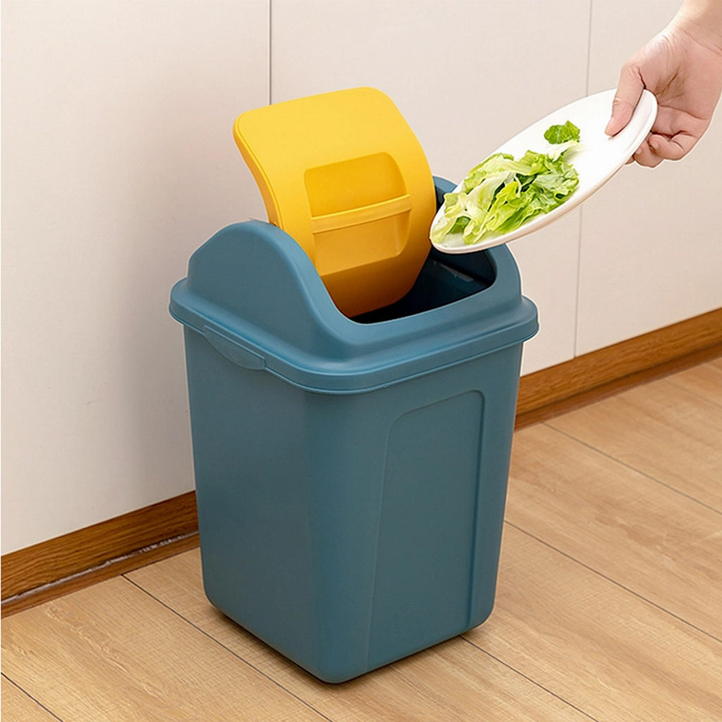 Plastic Waste Bin with Swing Lid 10 L