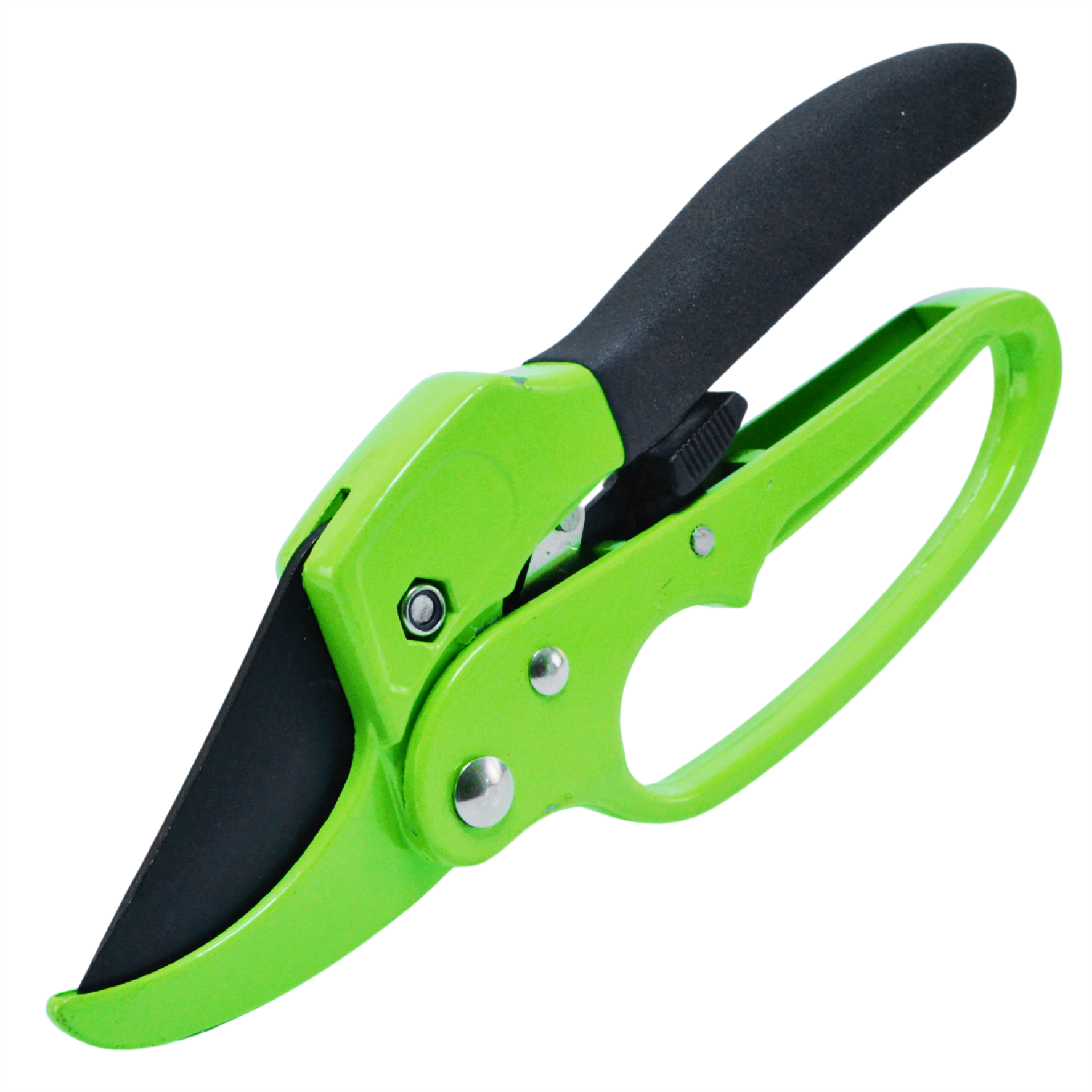 Black Garden Pruner with Ratchet Mechanism