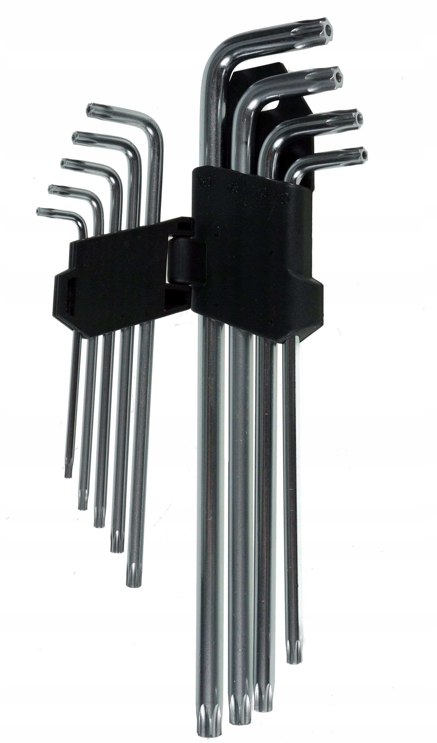 L-Shape Torx Allen Keys with Hole T10-T50, 9 PCS