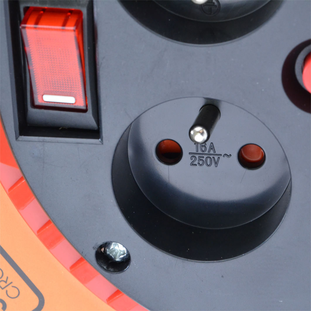 Metallist rullpikendusjuhe 25m paks Black kaabel