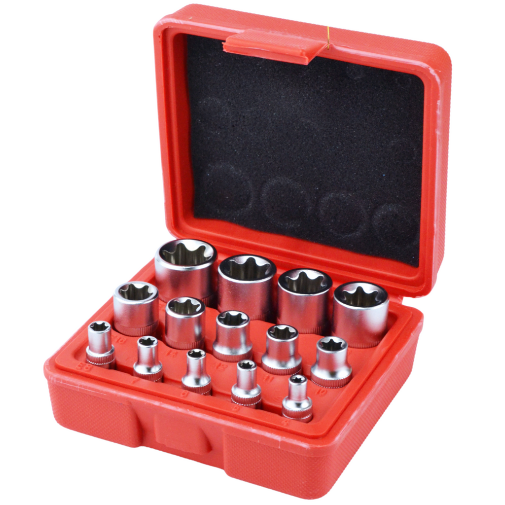 14 tk Torx sisemine padrunvõtmete komplekt E4 - E24