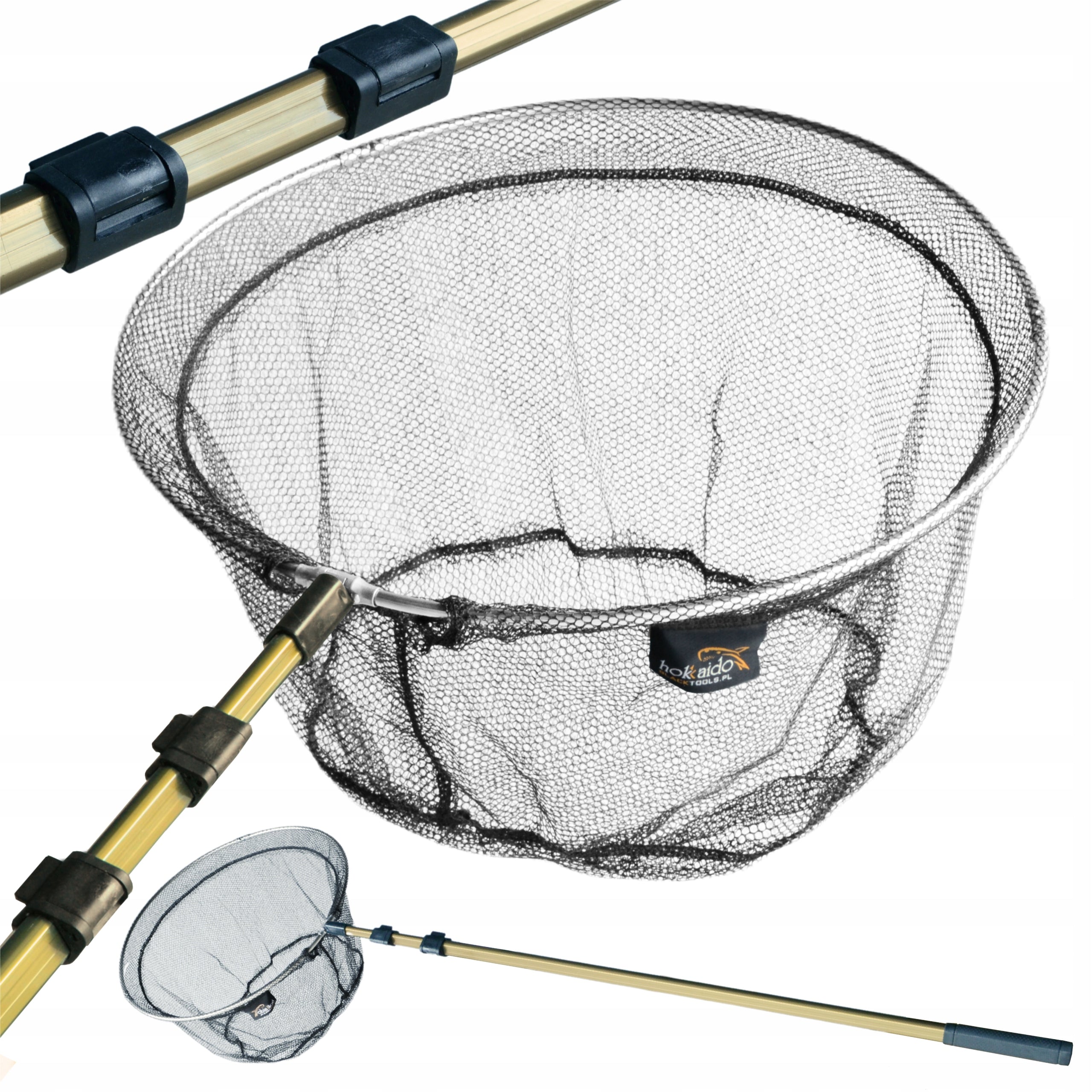 Teleskoopne maandumisvõrk Hokkaido, kogupikkus 330cm, korvi läbimõõt 50cm