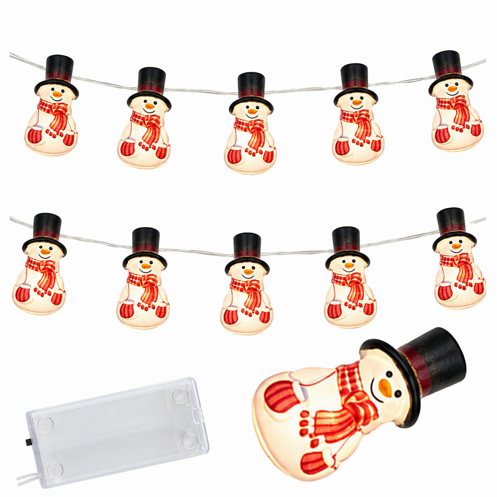 Lumememmekujuliste LED-valguskettide komplekt 10 tk 110 cm RC-K-2741