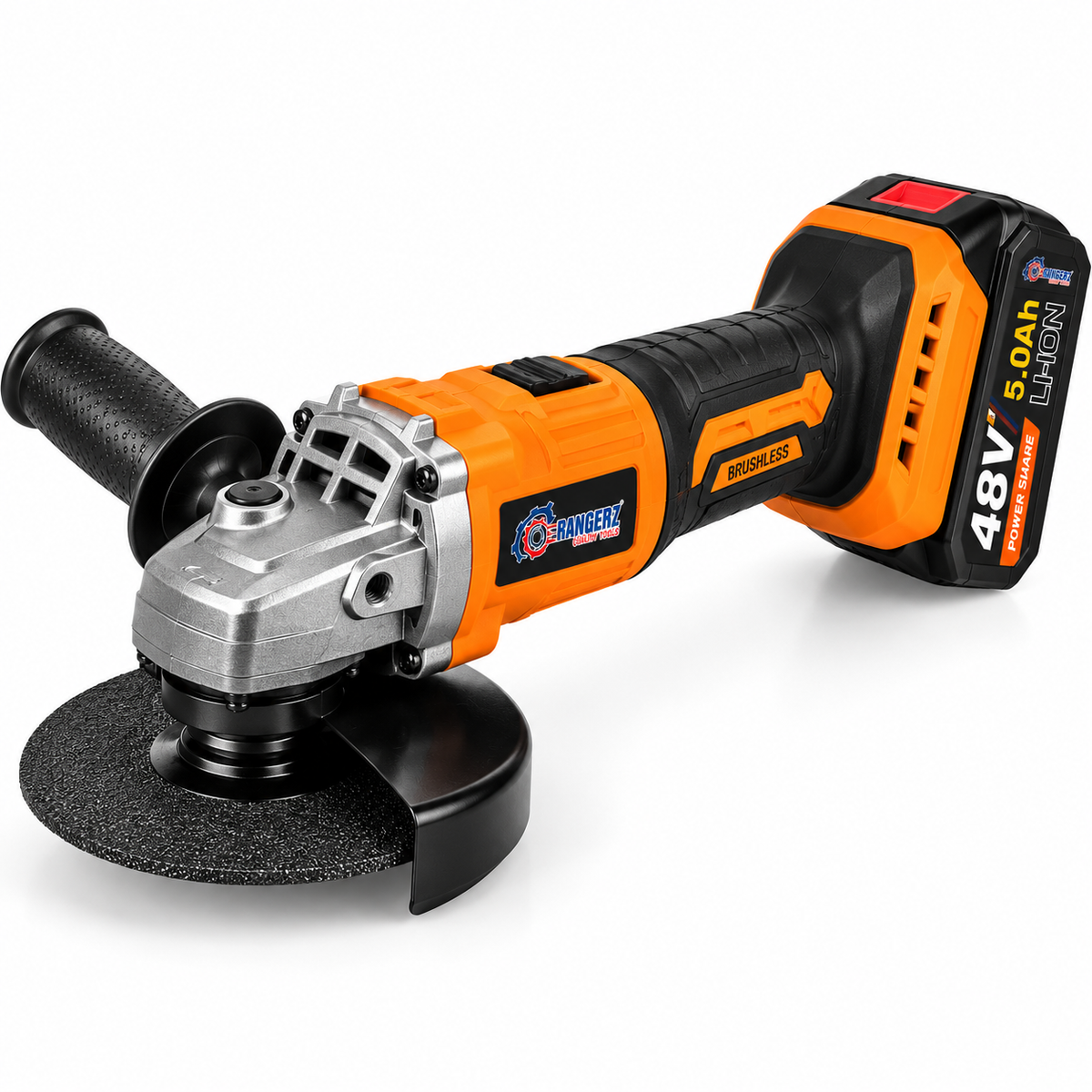RANGERZ RS-5018M 4-in-1 juhtmeta tööriistakomplekt 48V 5.0Ah – harjadeta, 2 akut