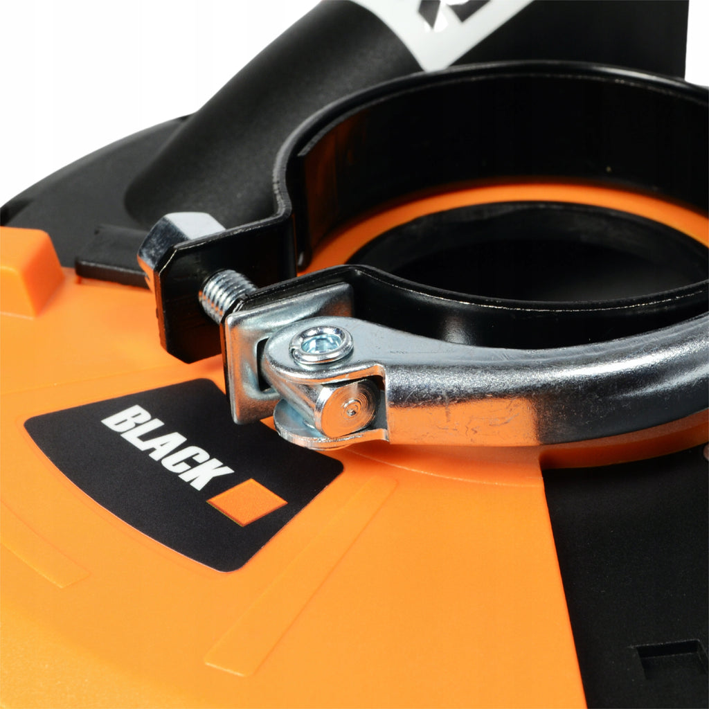Dust Extraction Shield for 180mm Grinder Black Premium with Adapters