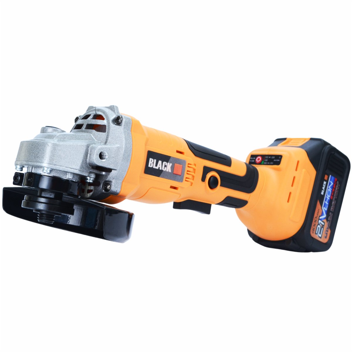 21V juhtmeta nurklihvija 125mm ketta ja 2x4Ah akudega