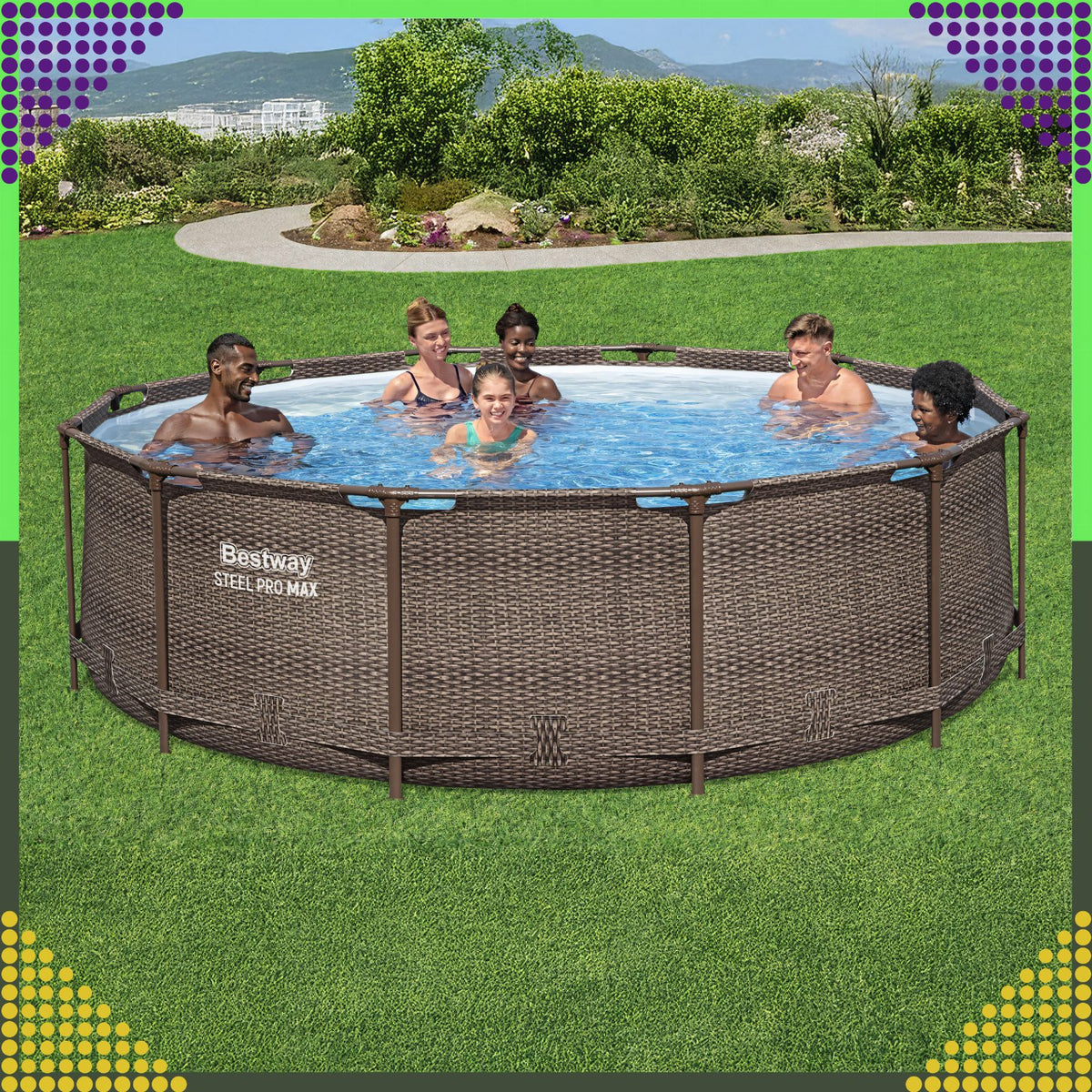 Bestway Steel Pro Max ümmargune karkassbassein 366 × 100 cm 56709