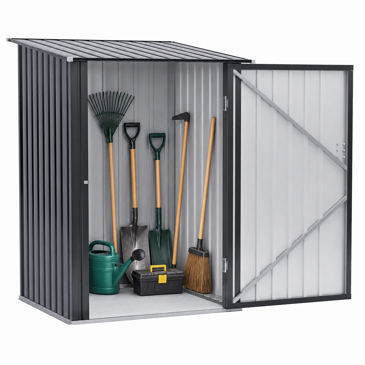 Metal Garden Tool Shed 160x98x103cm