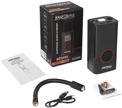 Aku - kompressor + taskulamp KD5499 – 85W, 4000 mAh, USB - C - Ostuklikk