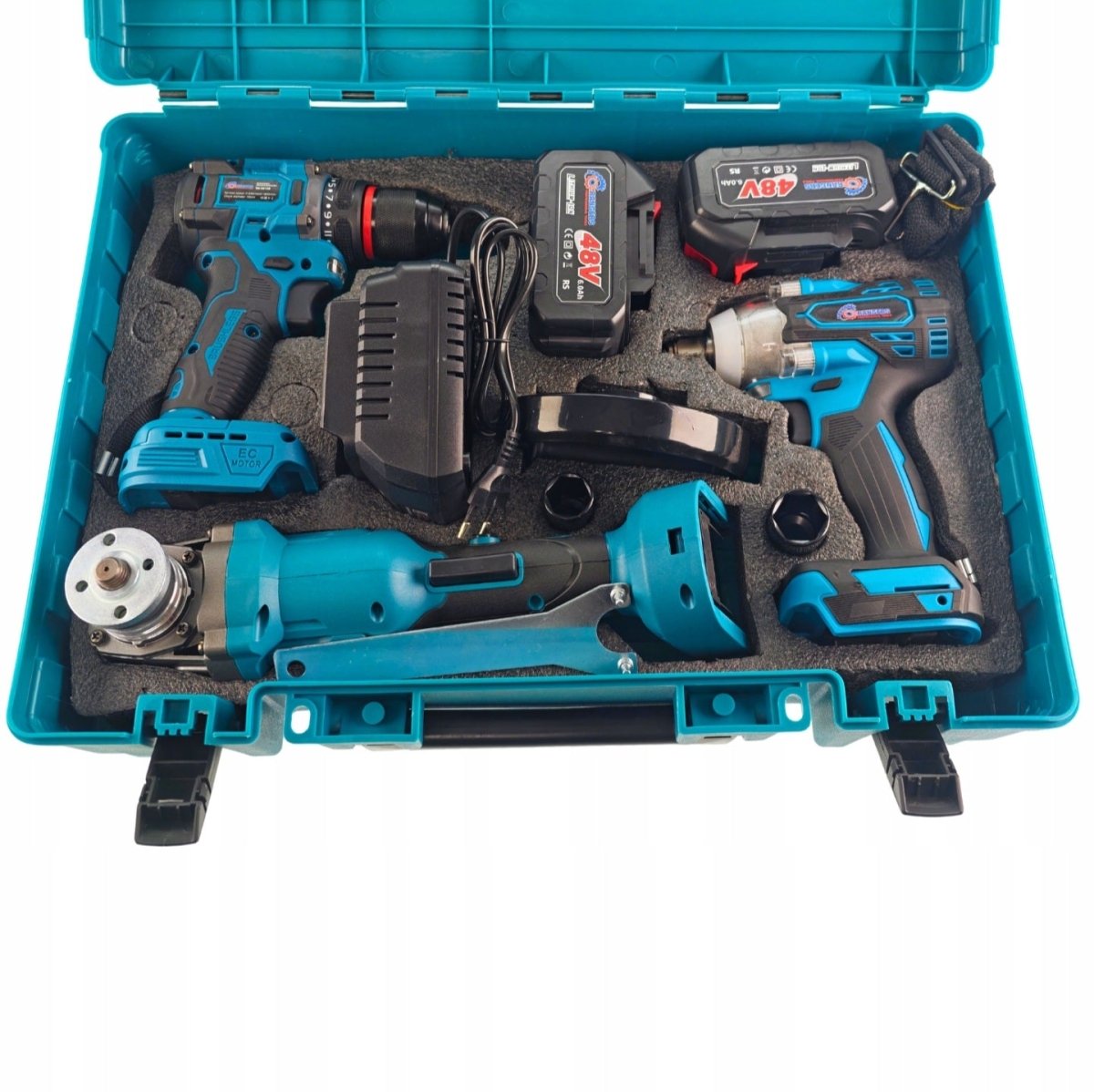 RANGERS RS5015 48V 3-ühes harjadeta juhtmevaba tööriistakomplekt 2×6Ah akuga ja kandekohvriga