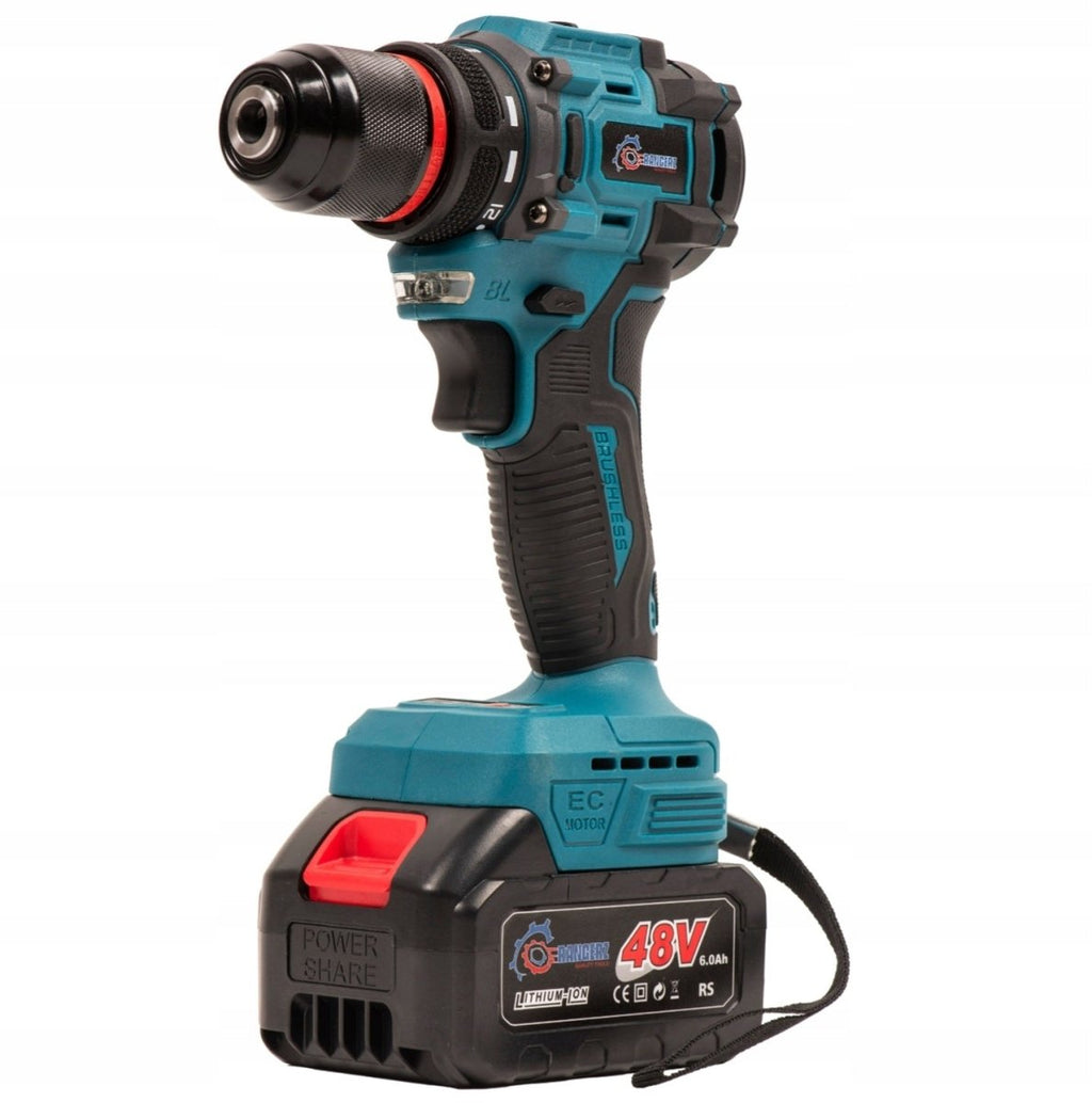 RANGERS RS5015 48V 3-ühes harjadeta juhtmevaba tööriistakomplekt 2×6Ah akuga ja kandekohvriga