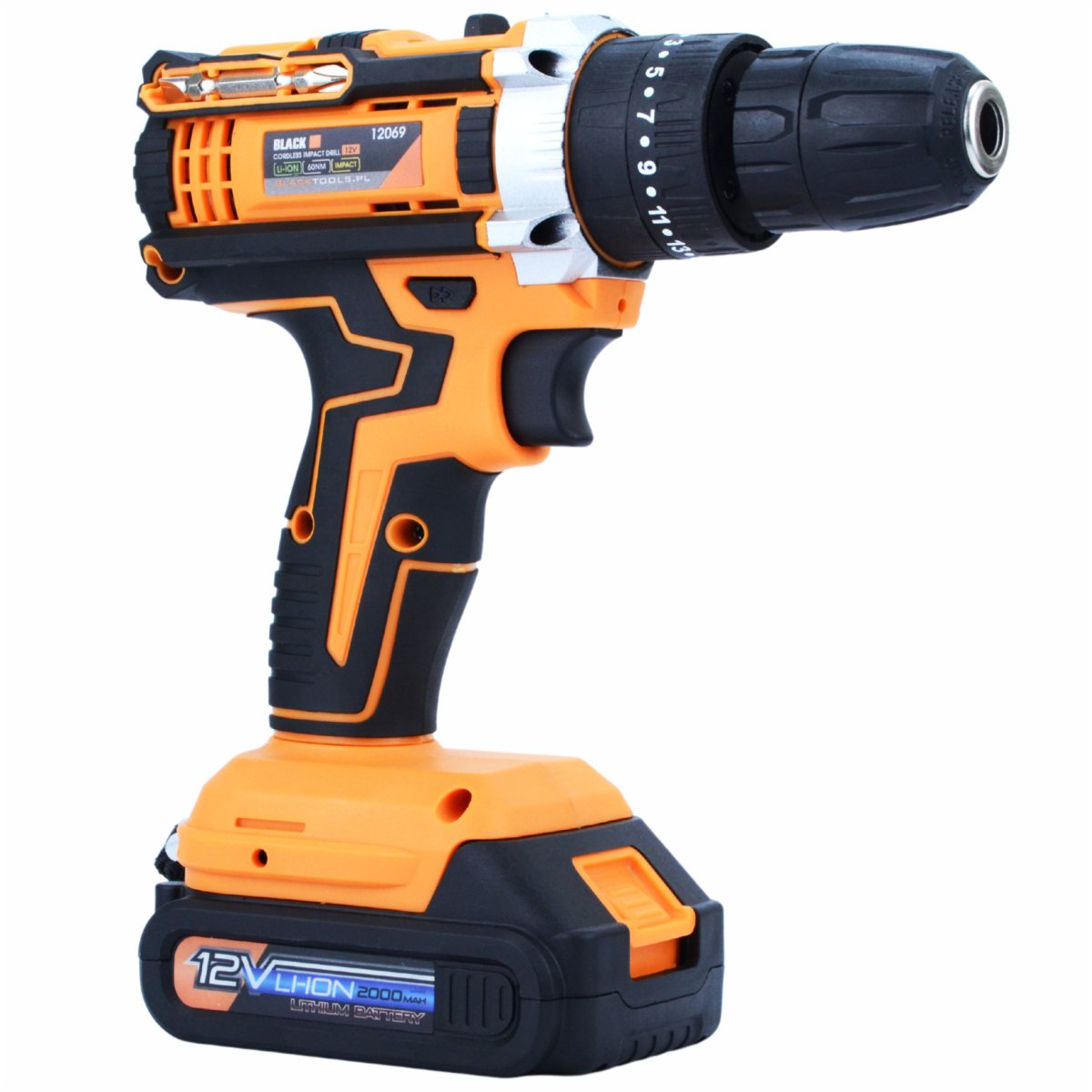 12V juhtmeta lööktrell 2x 2Ah Li-Ion akuga