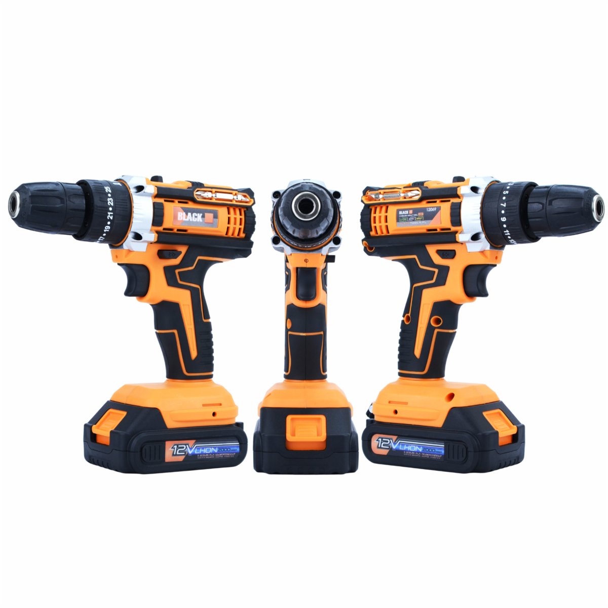 12V juhtmeta lööktrell 2x 2Ah Li-Ion akuga